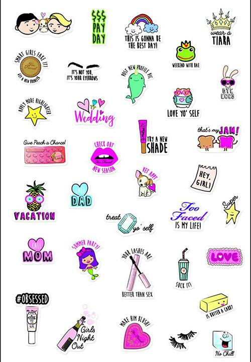 Too Faced Natale 2017 Stickers