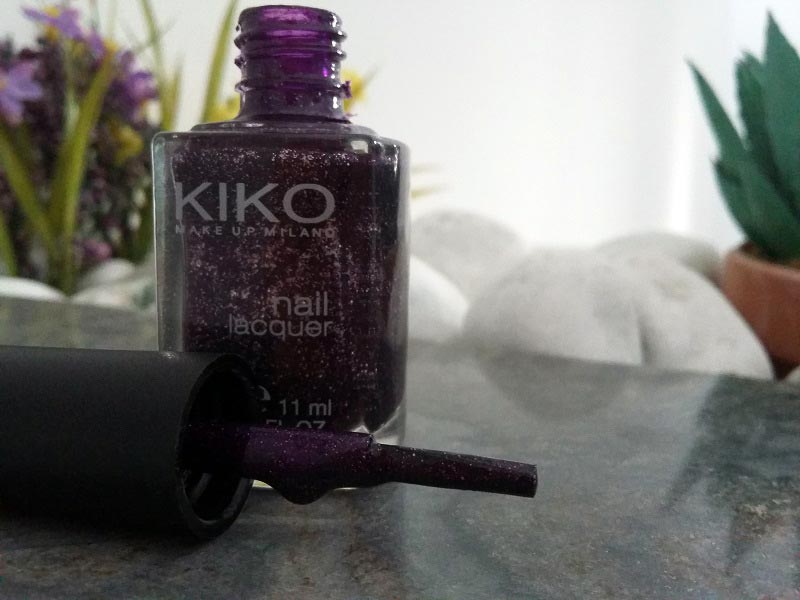 Smalto viola Glitter 255 Kiko