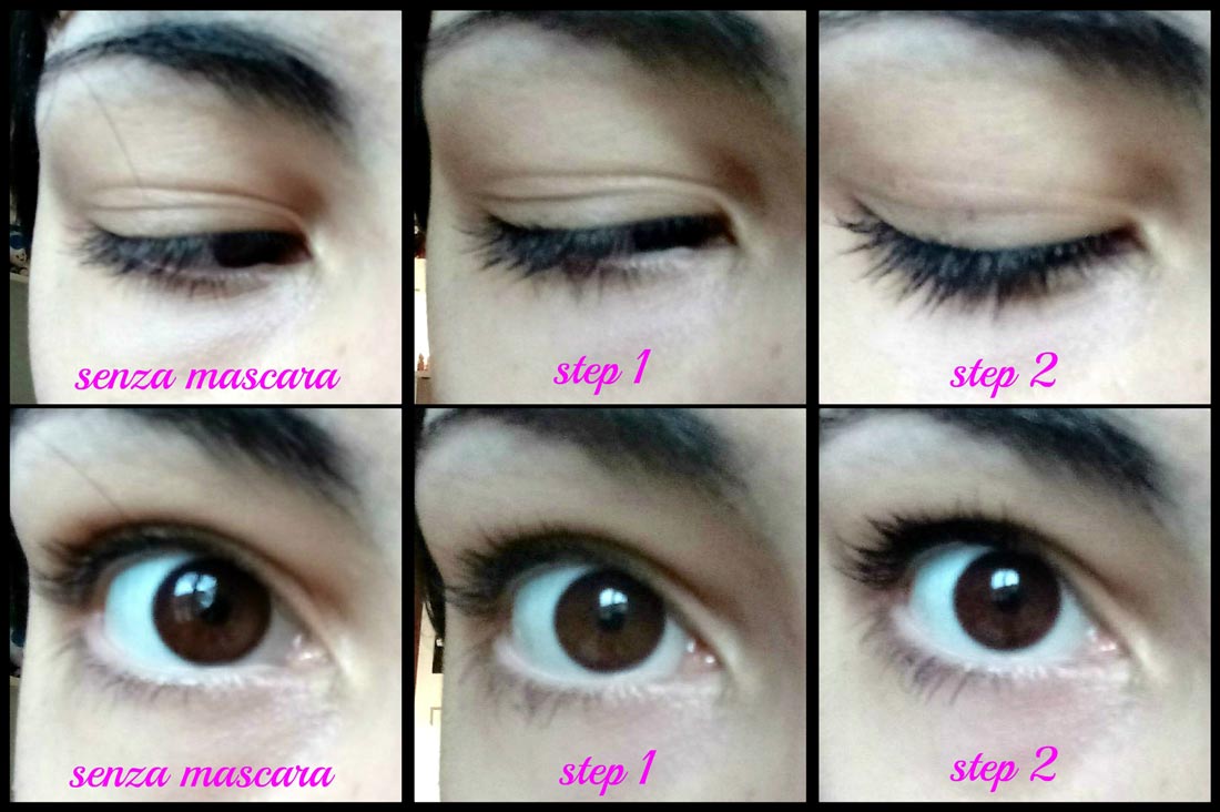 Swatch Mascara waterproof two steps di Betty Cosmetics