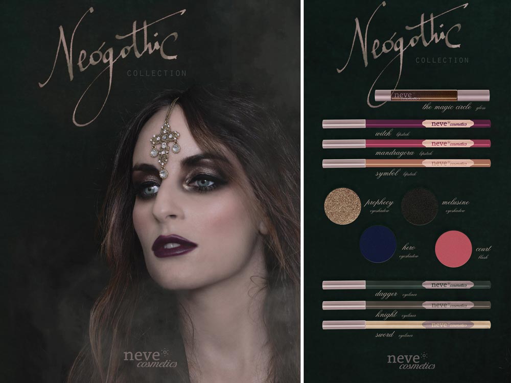 Neogothic Collection Neve Cosmetics make up autunno-inverno 2017/18