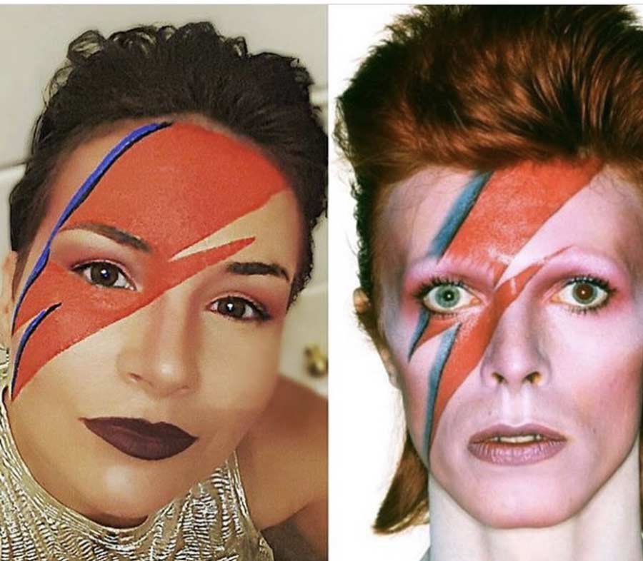 Make up Halloween David Bowie