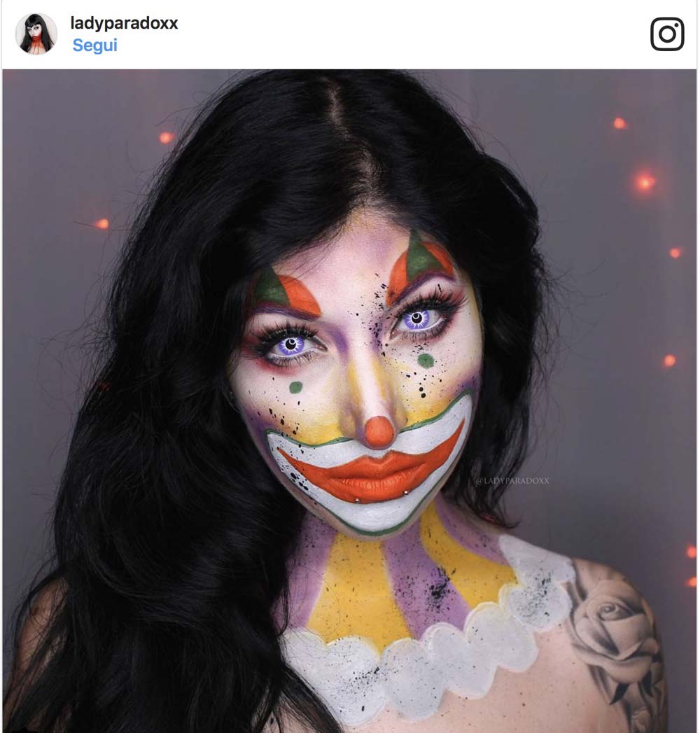 Make up Halloween Clown