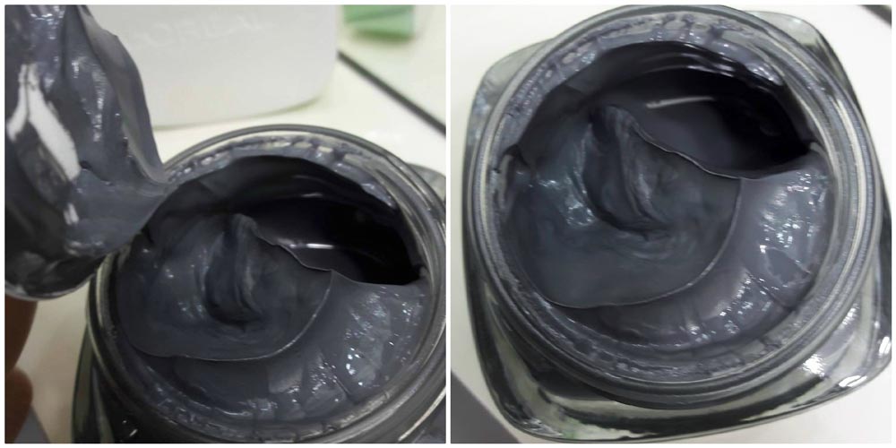 Texture maschera viso argilla nera L'Oreal Paris