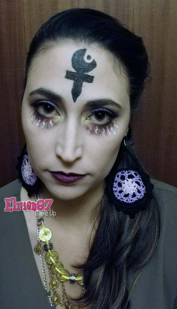 Veggente oscura make up Halloween