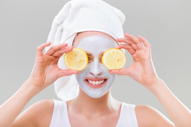 maschera viso al limone