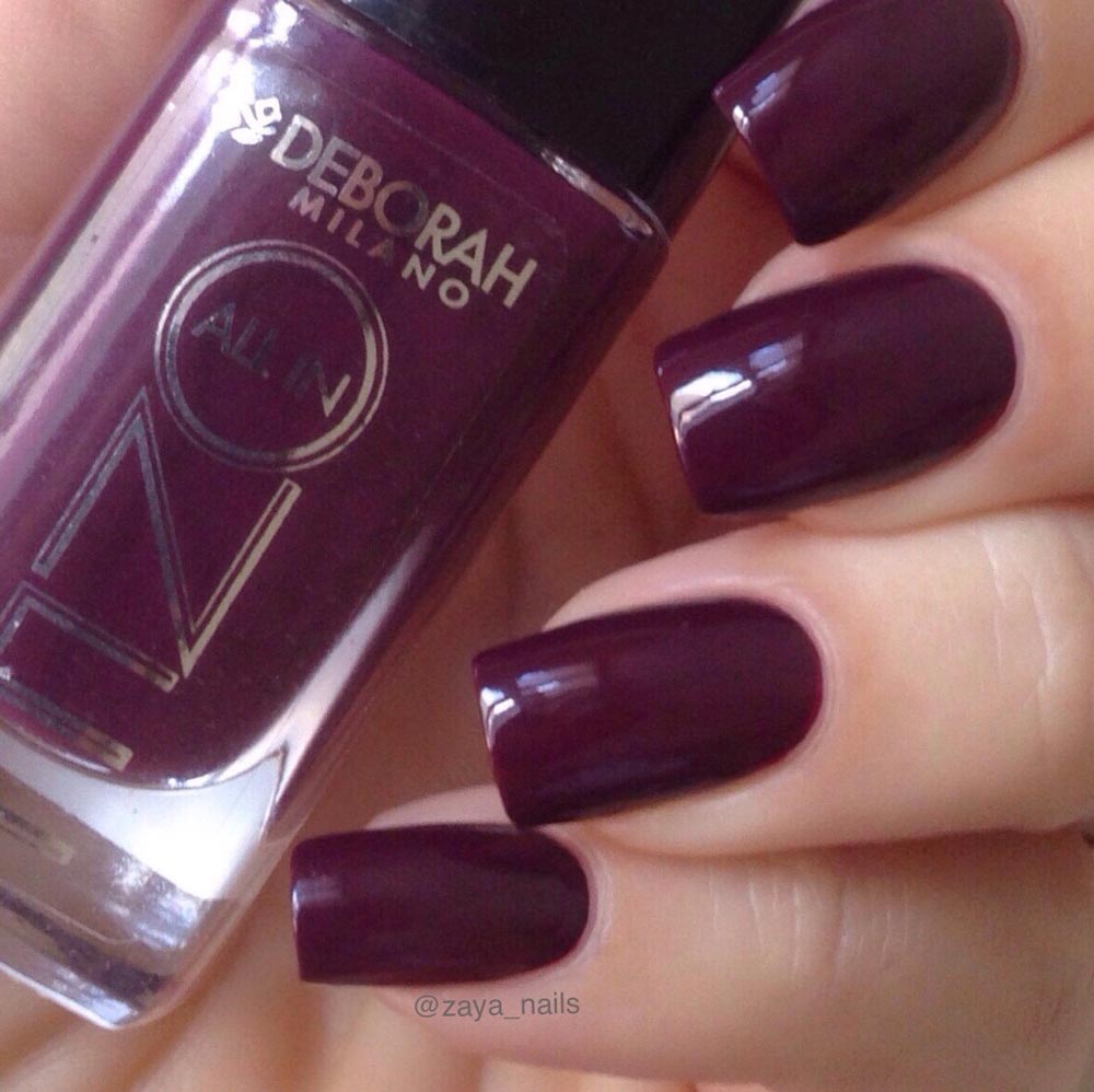 swatch smalto Violet Brown n°15 All In One Deborah Milano