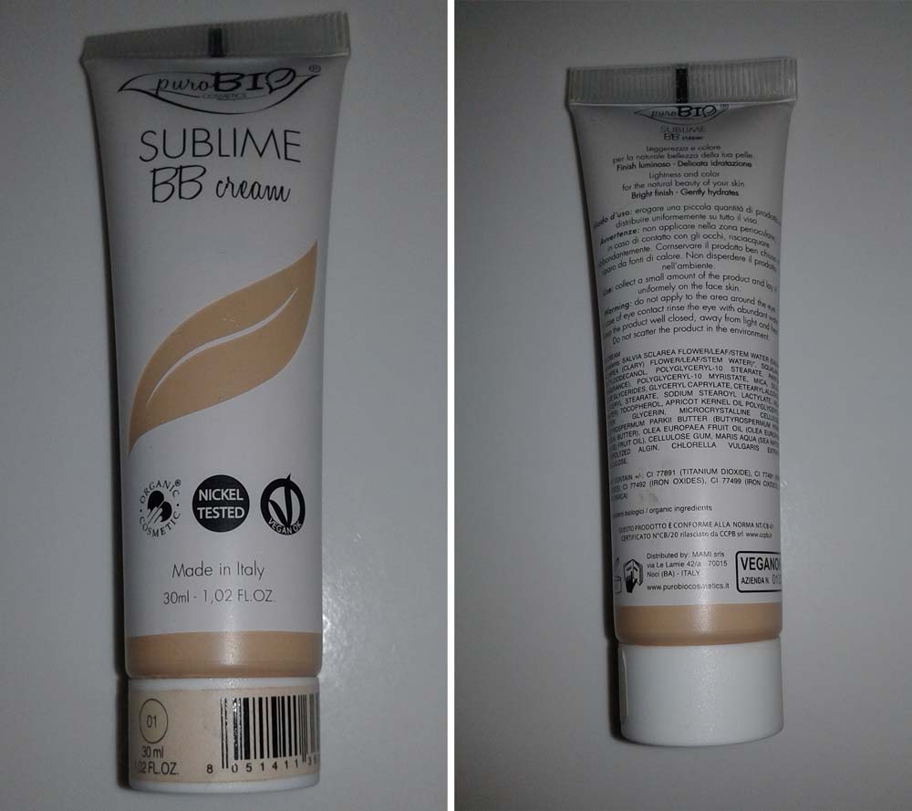 Sublime BB Cream 01 – Purobio Cosmetics
