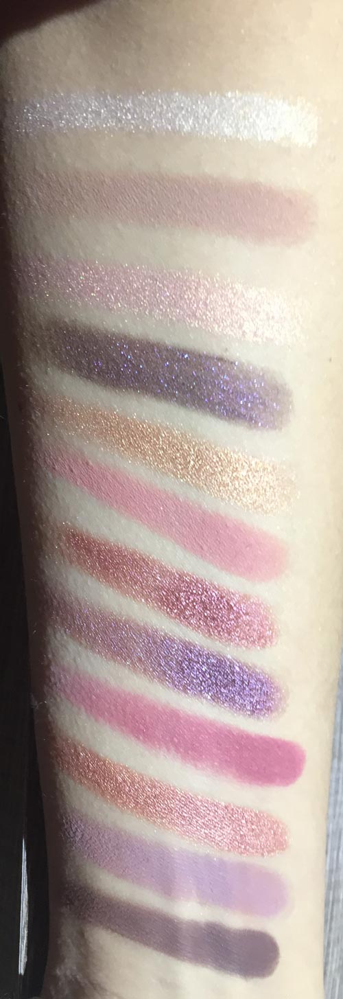 Swatch Ombretti Dreamy Eyeshadow Palette di Nabla