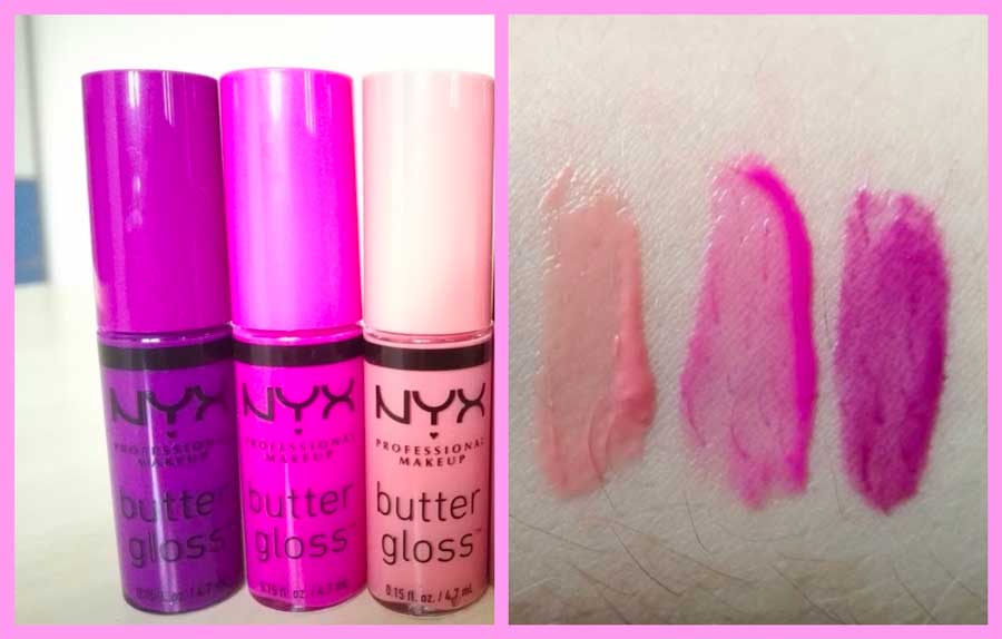 Butter Gloss di NYX swatch