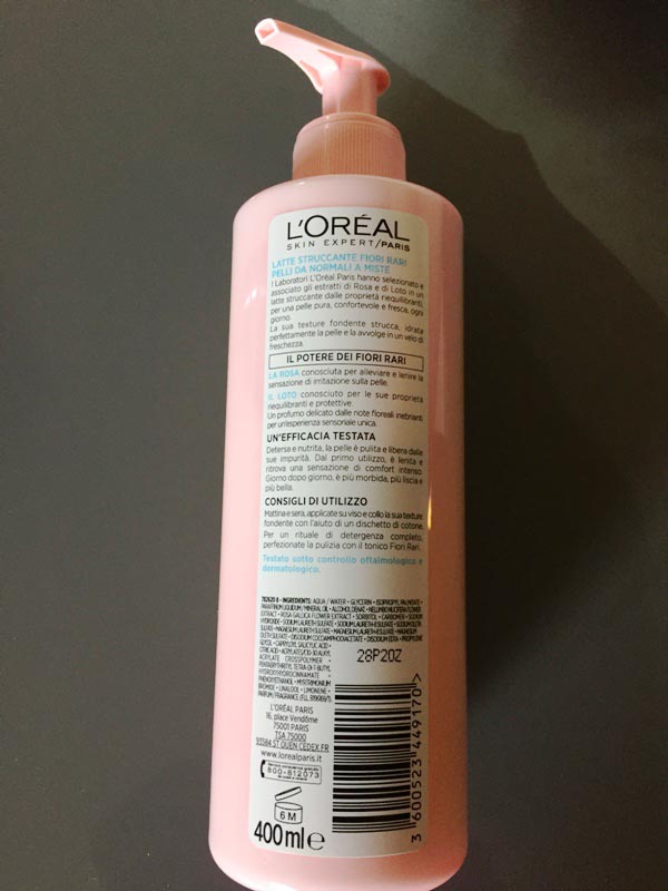 L'Oréal Paris Fiori Rari Latte Detergente