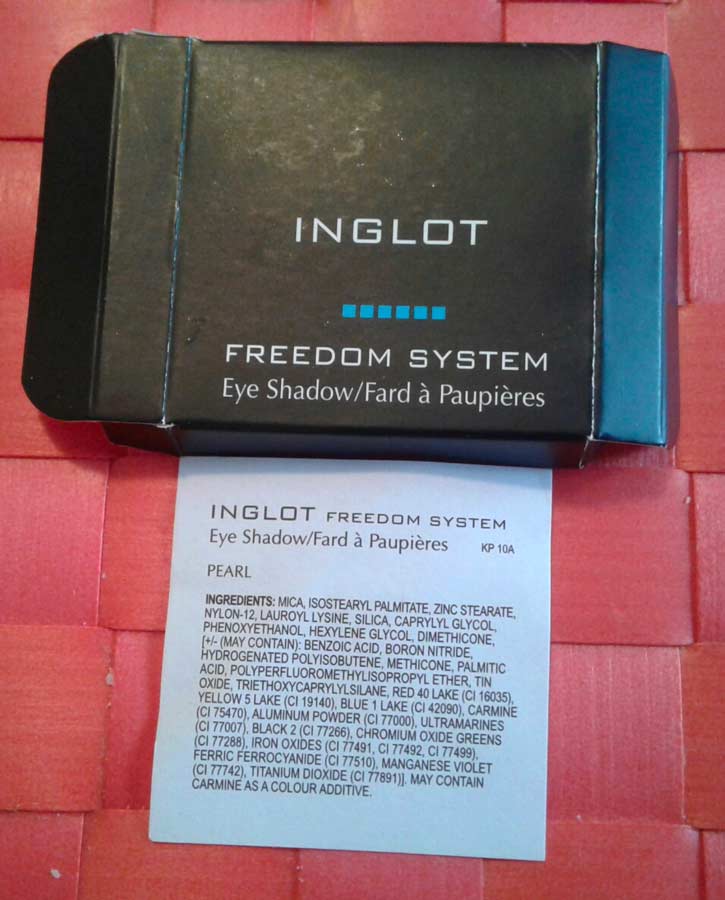 Ombretto Inglot color viola-prugna shimmer