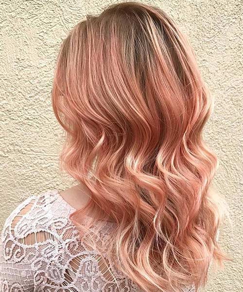 Capelli rosa oro idee 1