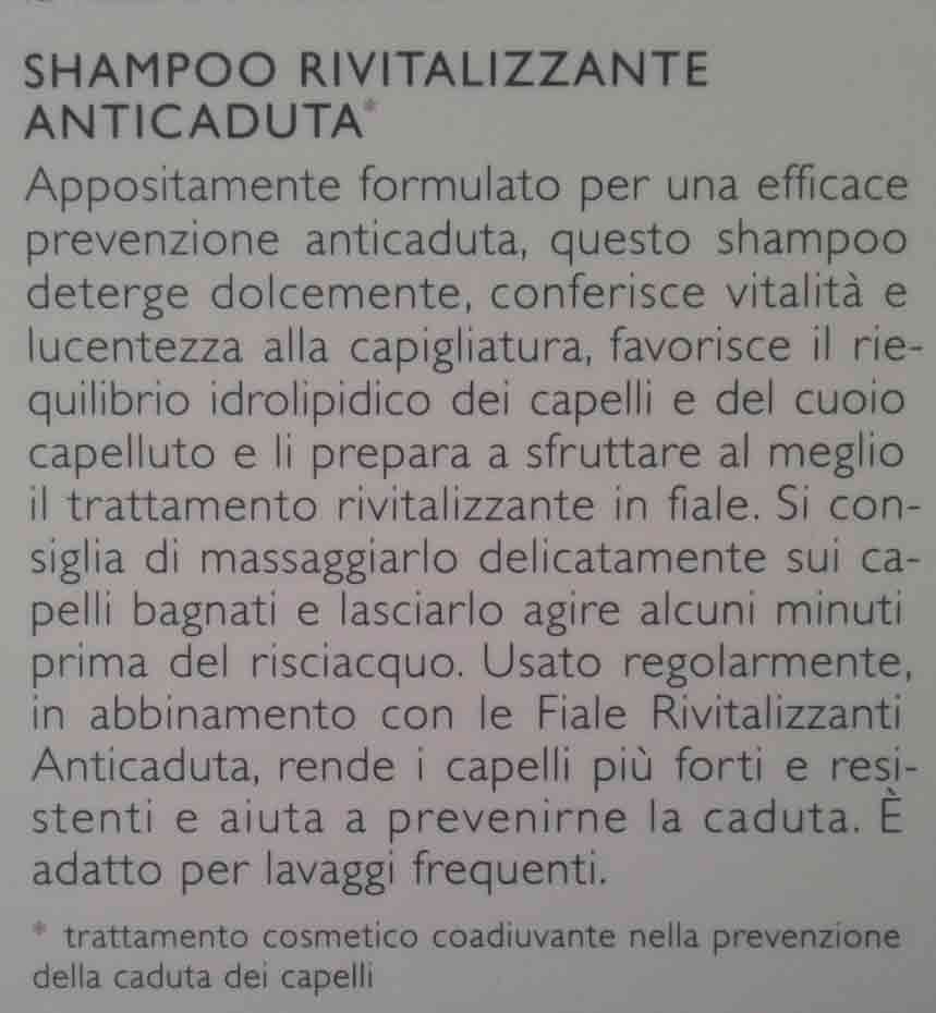 Descrizione shampoo Anticaduta Collistar