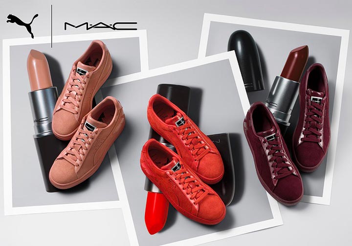 Collezione Puma x Mac Cosmetics - Rossetti e Sneakers perfettamente abbinati