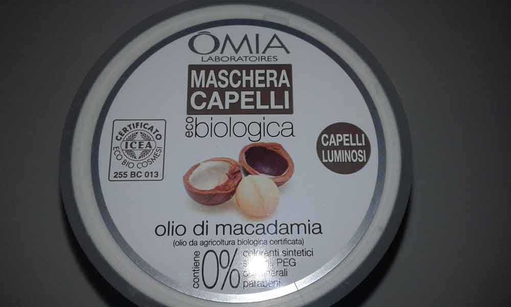 Maschera capelli olio di Macadamia Omia