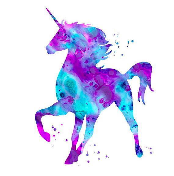 Unicorno colorato