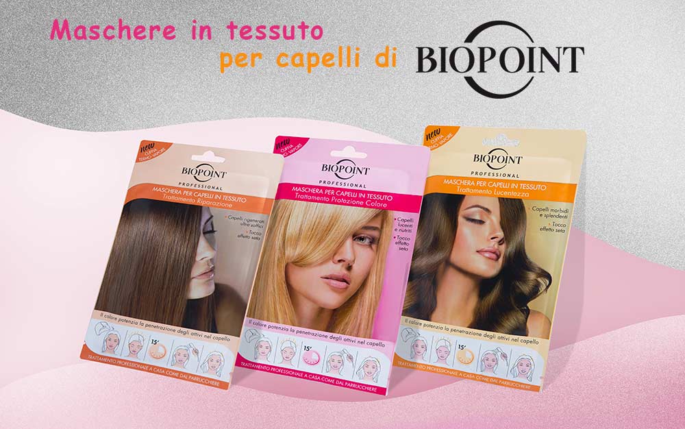 Novità: Maschere capelli in tessuto di Biopoint