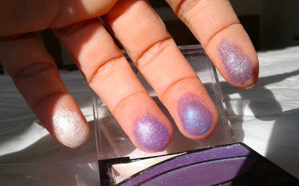 swatch Palette ombretti toni viola Beyu