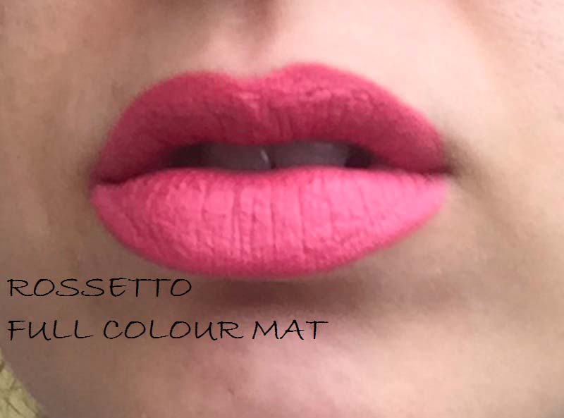 Swatch rossetto Mat Glossip Dream in Rose
