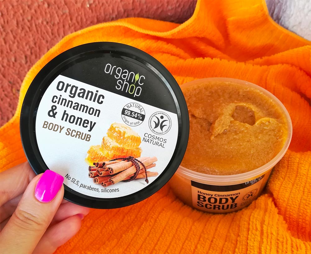 Scrub corpo cannella e miele Organic Shop