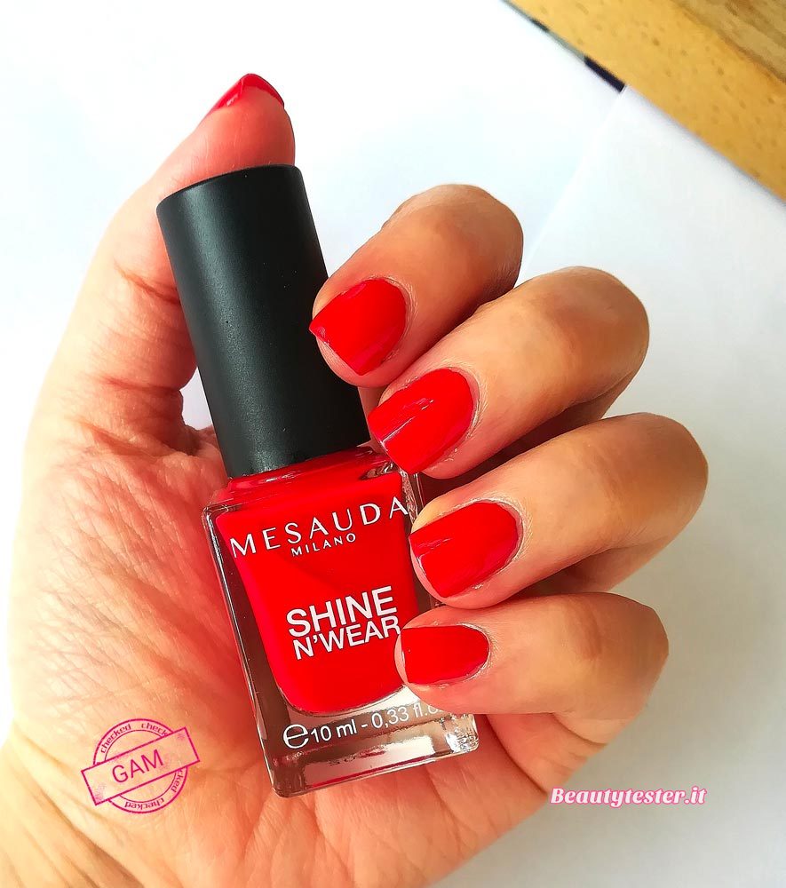 Swatch smalto rosso Fame di Mesauda