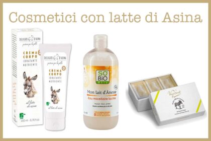Cosmetici con latte di Asina