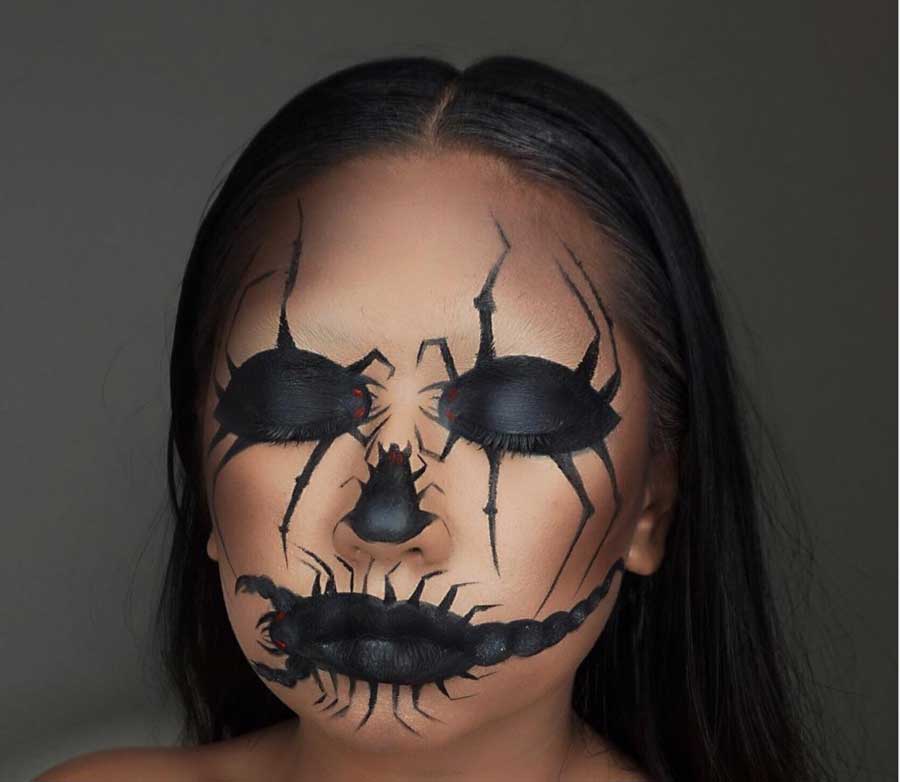 donna scorpione Halloween Make Up