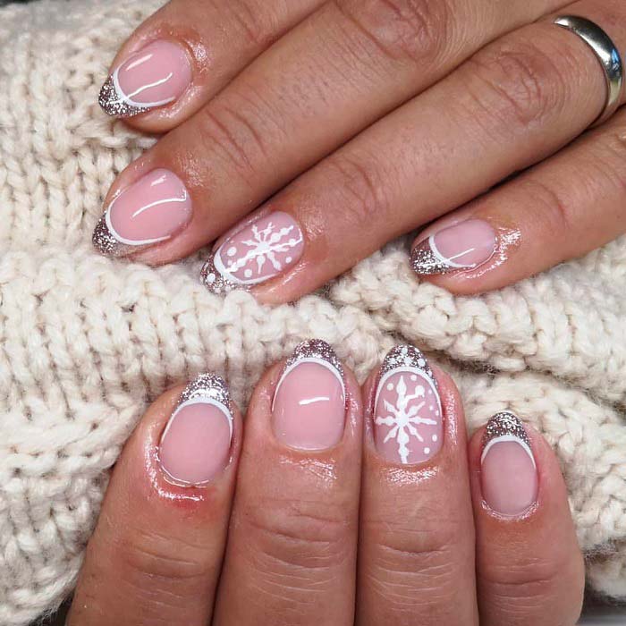 French manicure invernali