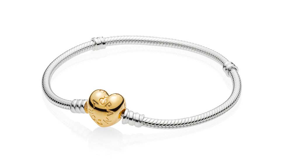 Bracciale Moments con Chiusura a Cuore