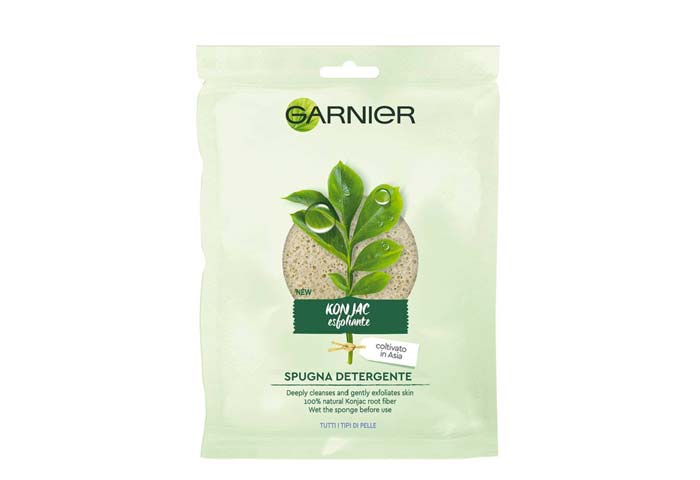 Spugna Konjac Detergente Esfoliante Viso Garnier Bio