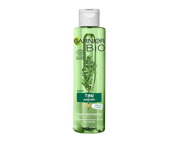 Tonico Viso Perfezionatore Timo Purificante Garnier Bio