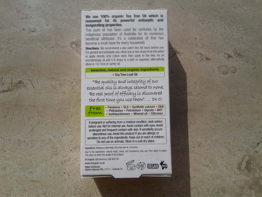 Tea tree oil di Dr. Organic
