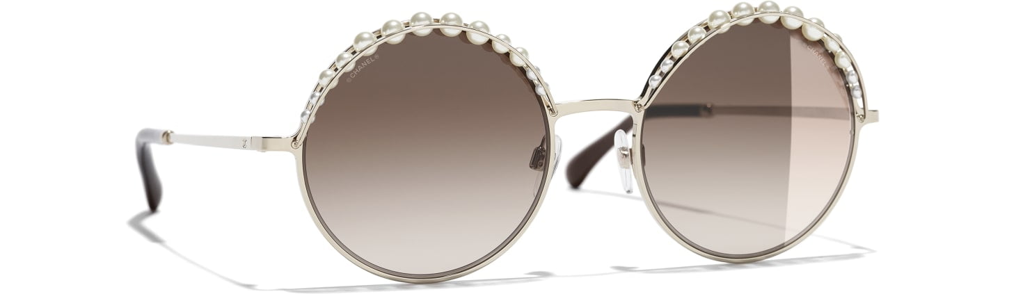 occhiali da sole tondi Chanel