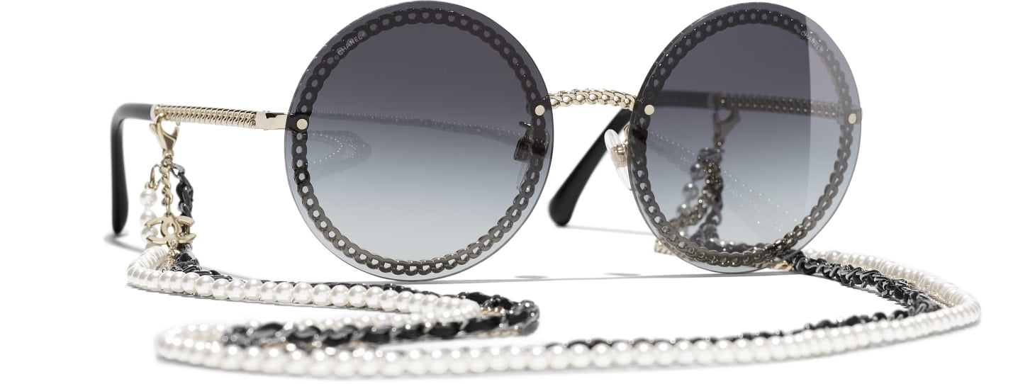 occhiali da sole tondi Chanel