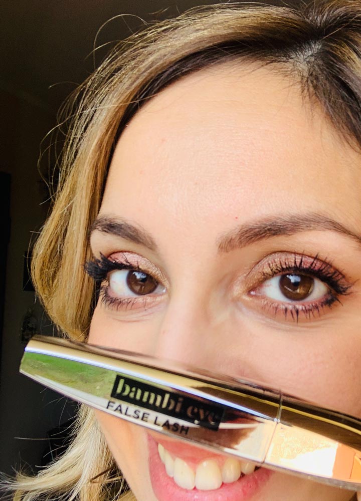 L’Oréal mascara Bamby Eye applicato