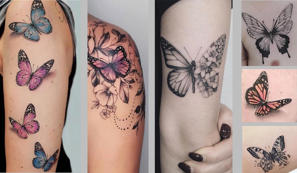 tatuaggi con farfalle