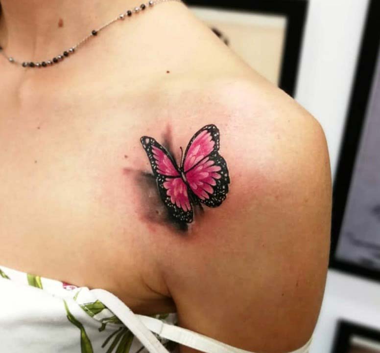 Tatuaggio farfalla 3d