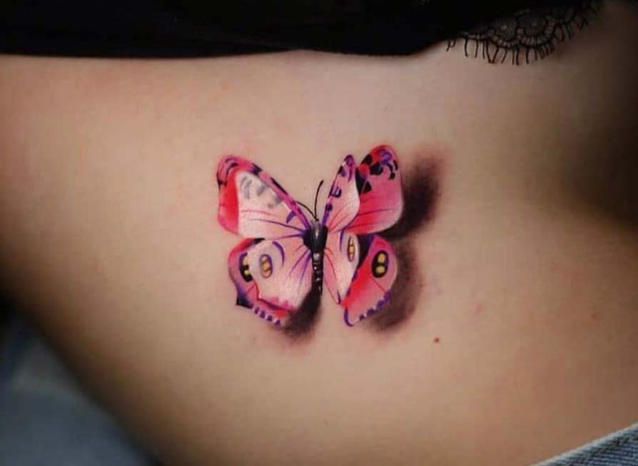 Tatuaggio farfalla 3d