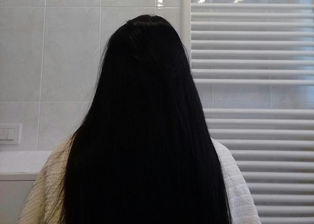 Risultato sui miei capelli