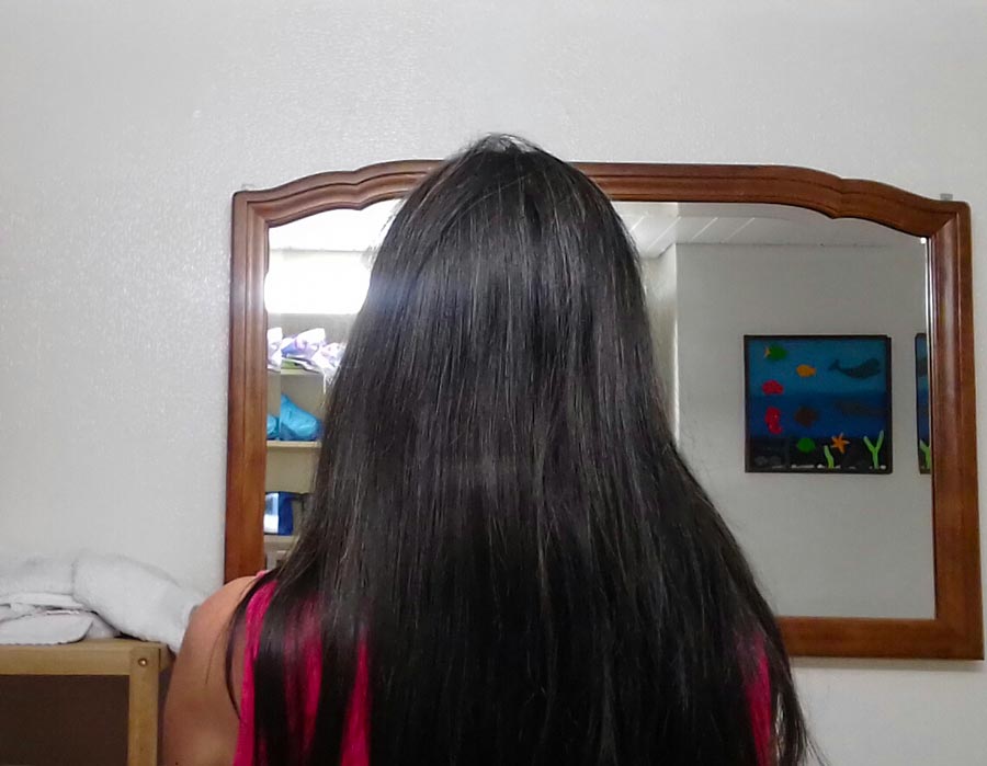 Risultato sui miei capelli