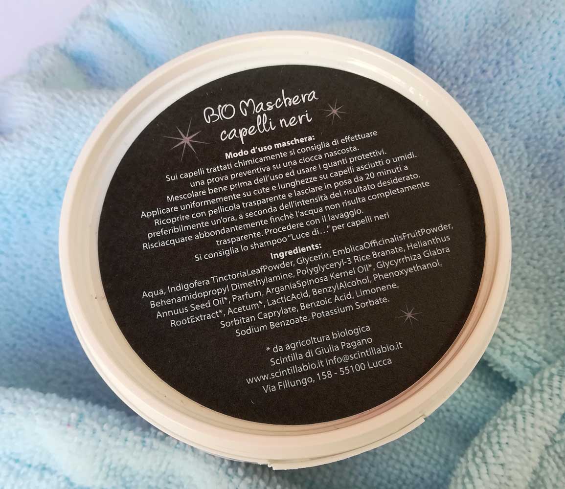 Texture maschera capelli Scintilla per capelli neri
