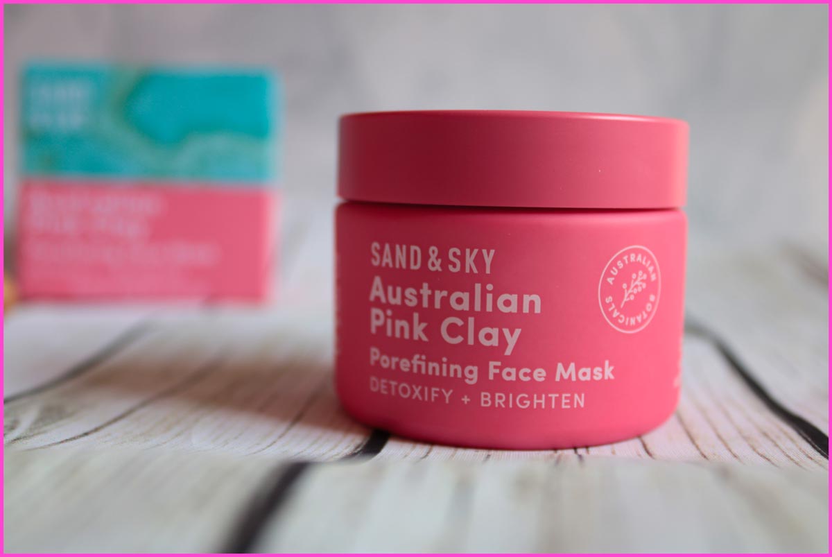 Argilla rosa australiana maschera viso