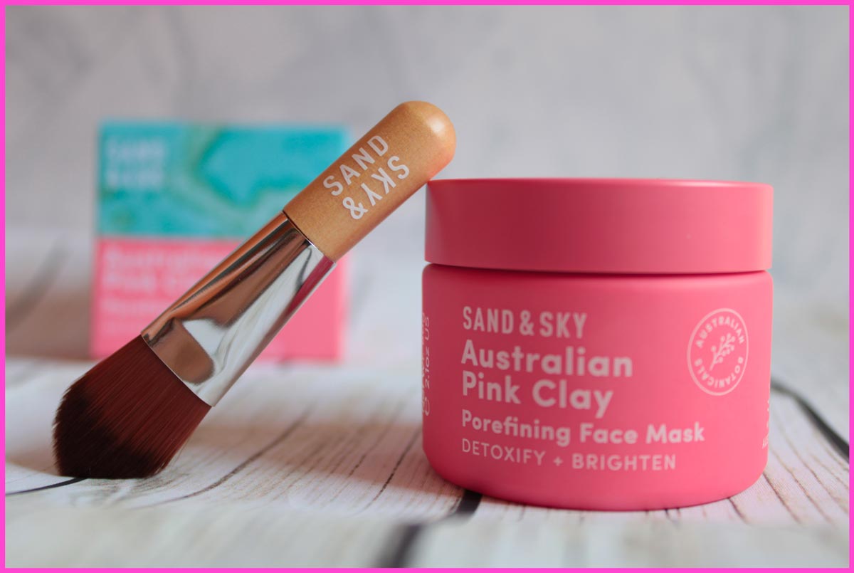 Argilla rosa australiana maschera viso