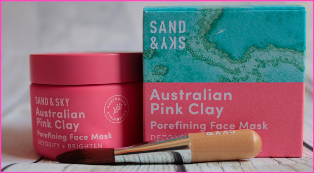 Sand & Sky Maschera viso all'argilla Rosa Australiana