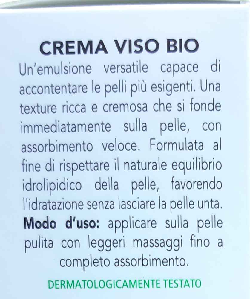 descrizione crema viso bio Fior di magnolia