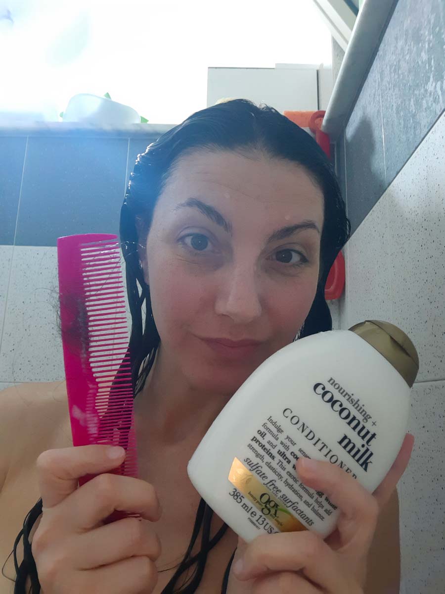 Coconut Milk OGX shampoo e balsamo