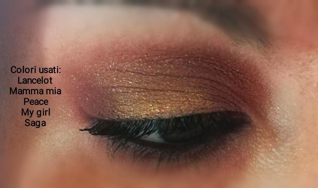 Palette Gold'N Roses make up realizzato