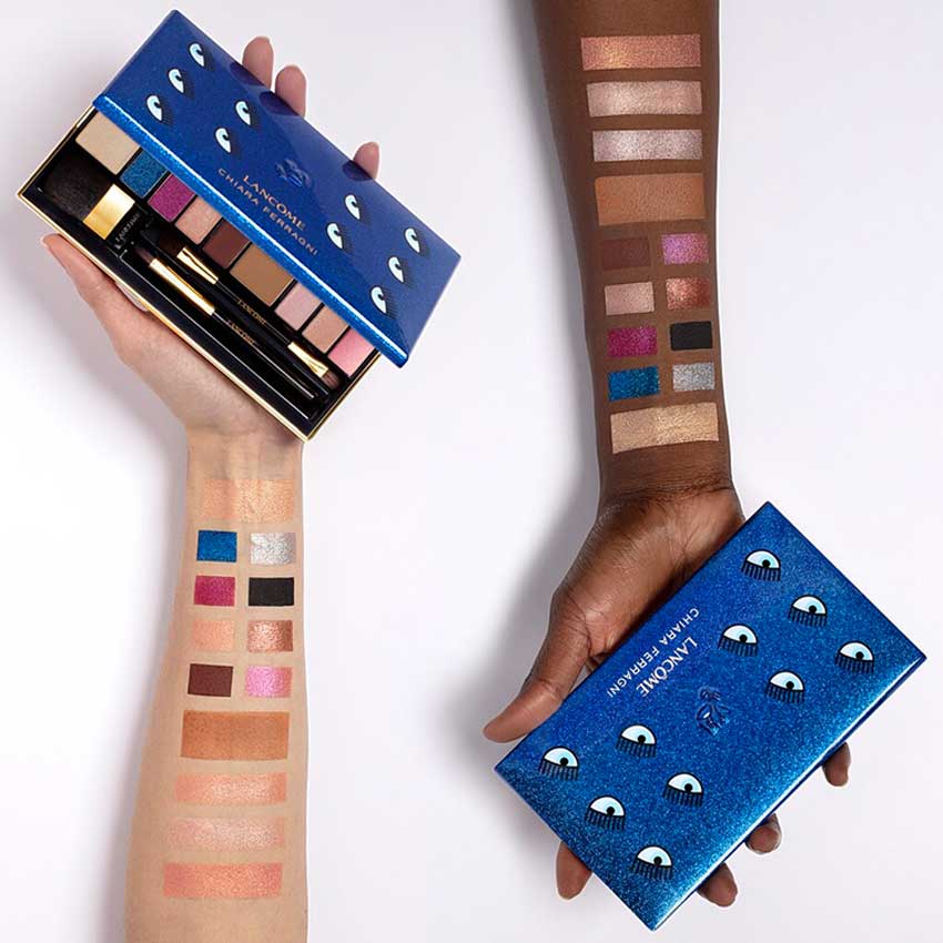 Palette Swatch Collezione Lancome x Chiara Ferragni Natale 2020