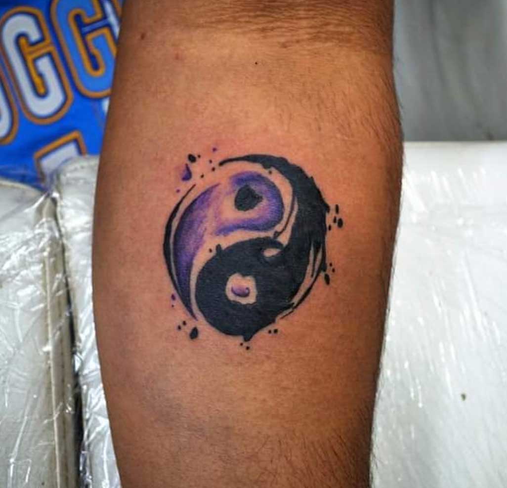 Yin-Yang Tattoo acquerello