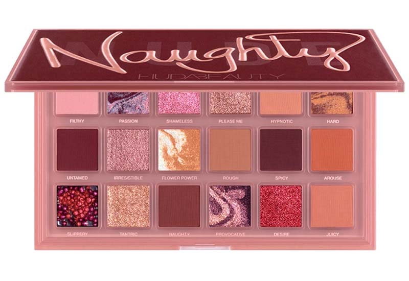 Palette Huda Beauty Naughty Nude Eyeshadow: foto & Swatch